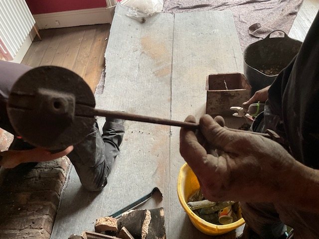 Cutting and dressing the components on site.