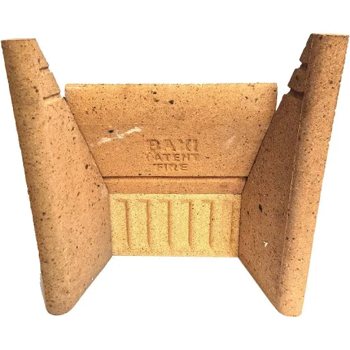The four-piece sectional Baxi clay back set.