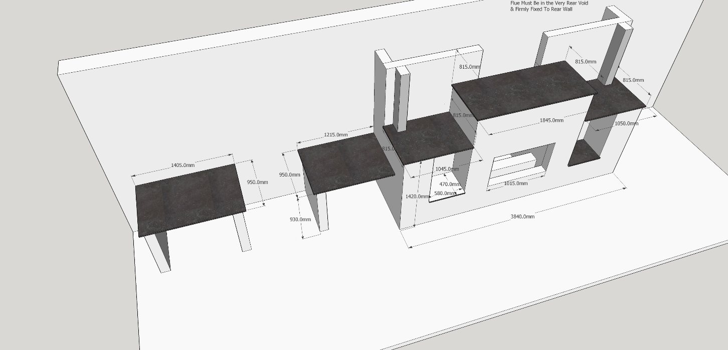 One of the design drawings used when building the feature