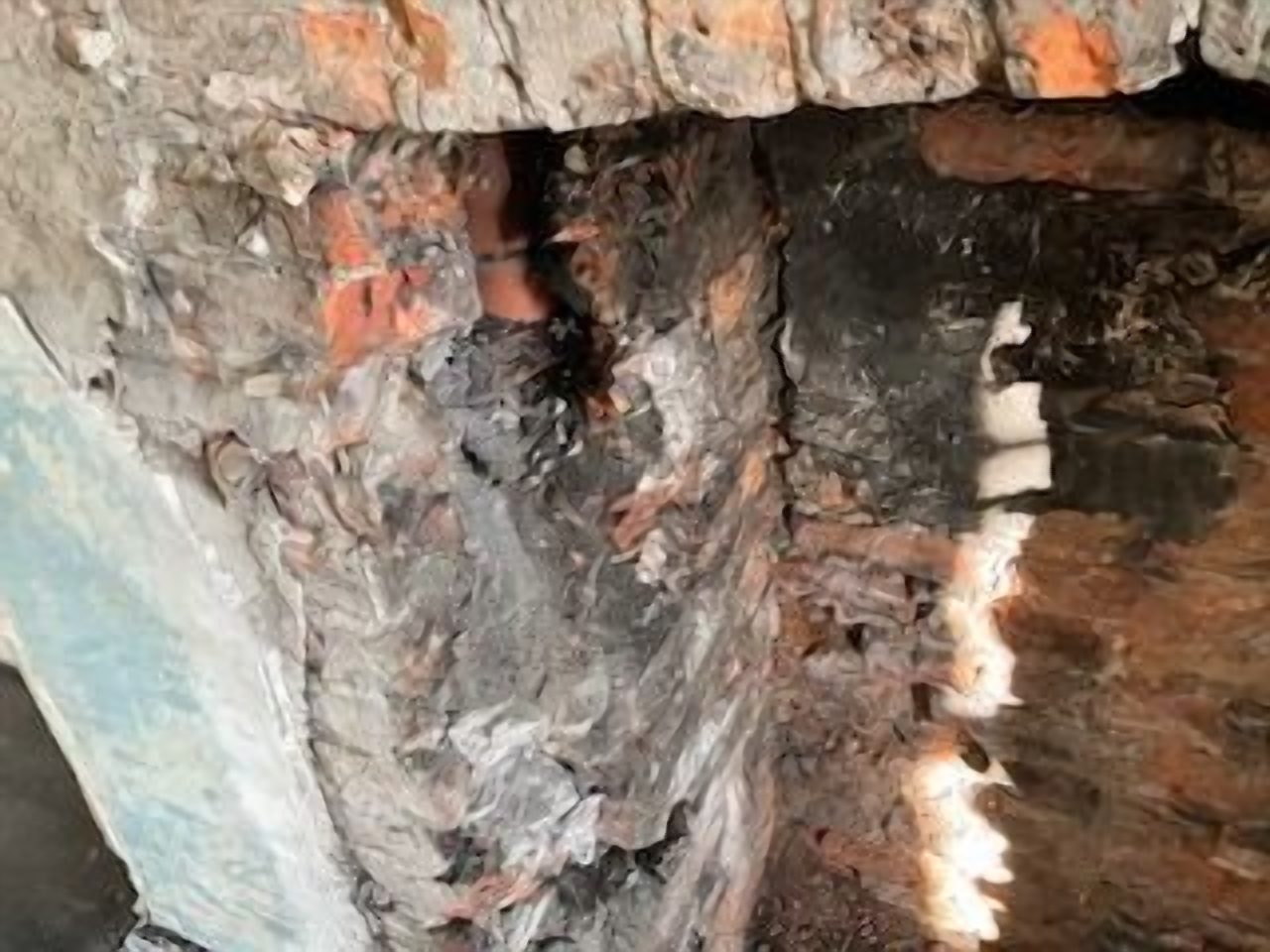 The opening during the works