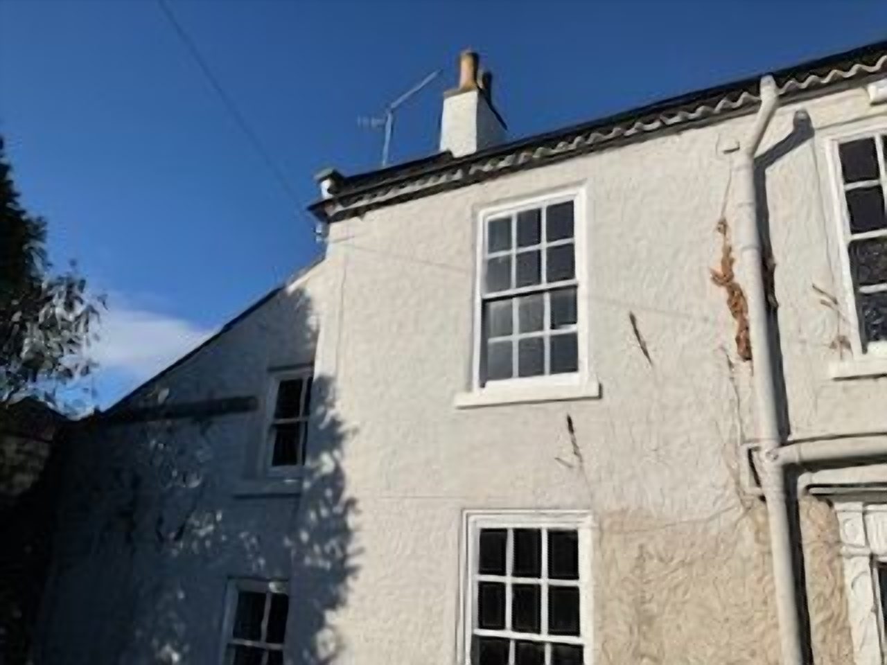 The Grade II listed property during the restoration