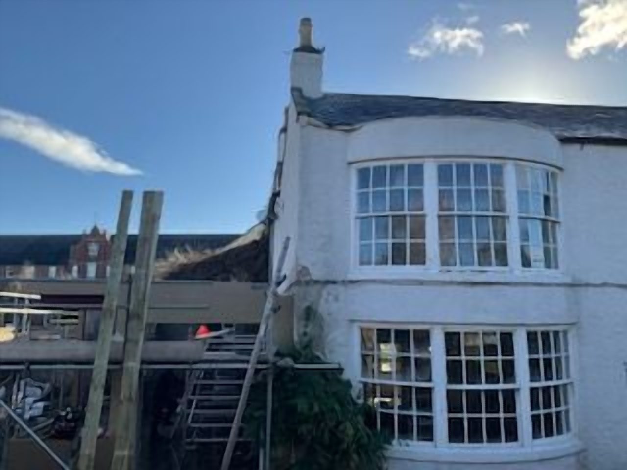 Surveyed from the outside too: 8.5 metres from the ground to the top of the living room stack