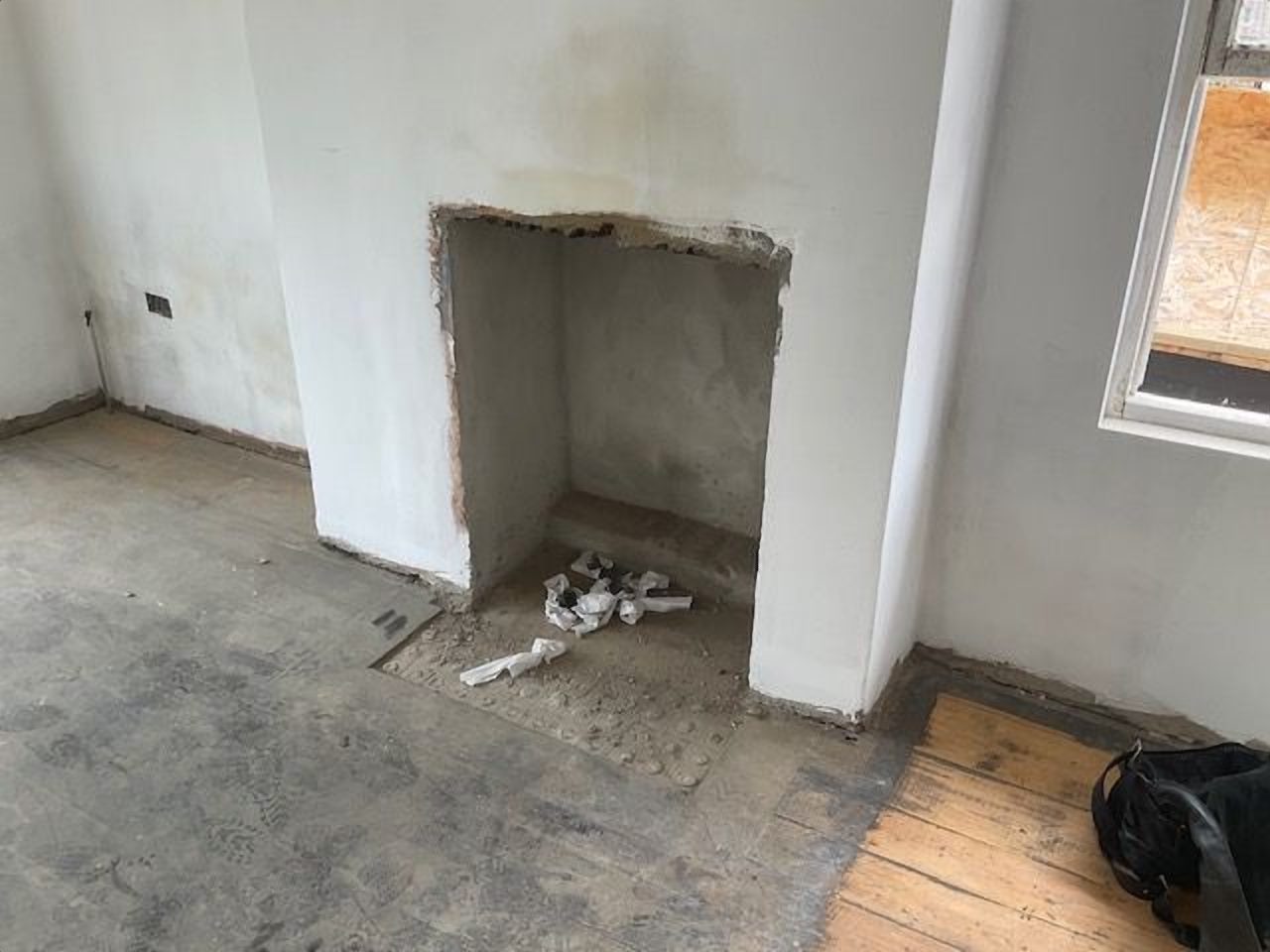 The survey: the opening rendered and ready, right of centre
