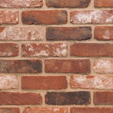 Whitby Blend Multi Rustica brick slips used in the stove chamber
