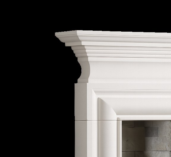 The moulded profile of the Colworth header and jambs