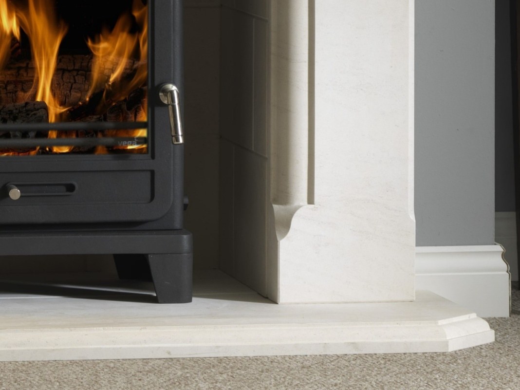 The hand-finished foot block with a stop edge at the base of the Eaton jamb