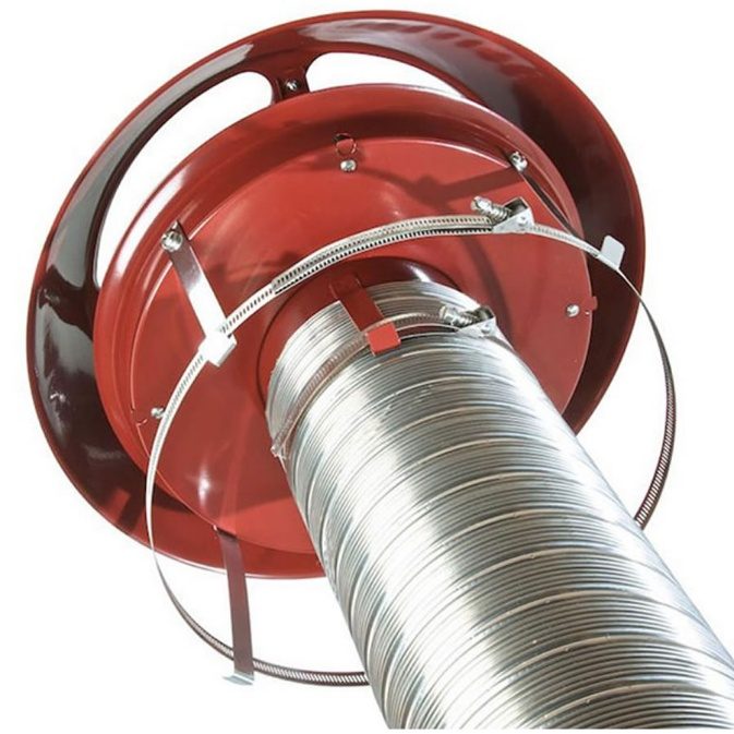 Cowl connected to a 316 stainless steel liner