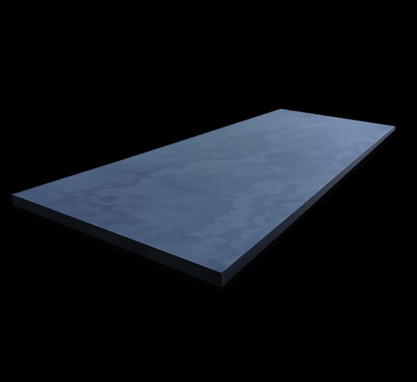 Dark riven slate hearth