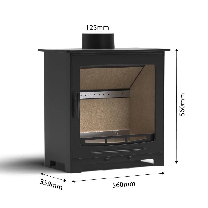 The CF1 wood-burning stove