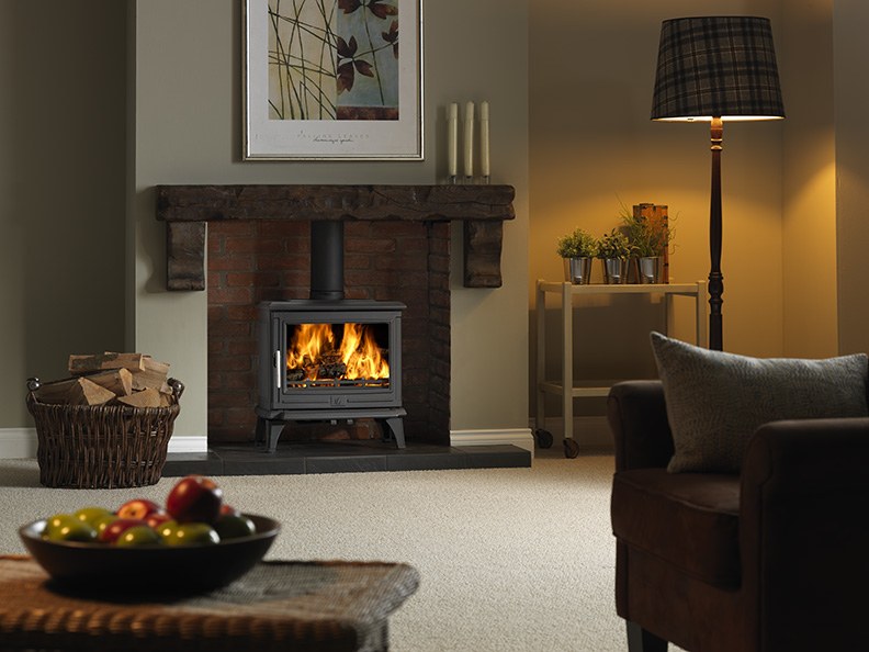 ACR Rowandale multifuel stove with panoramic window, fitted across Yorkshire