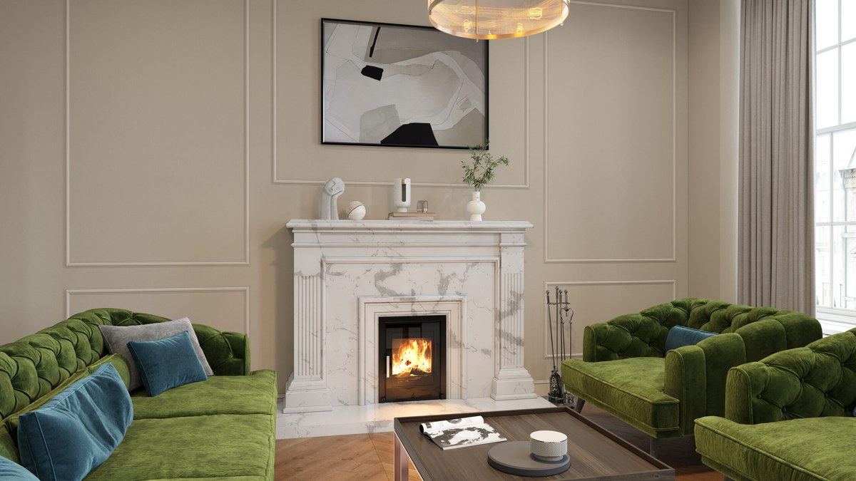 ACR T400 ECO BG black glass cassette stove fitted across Yorkshire