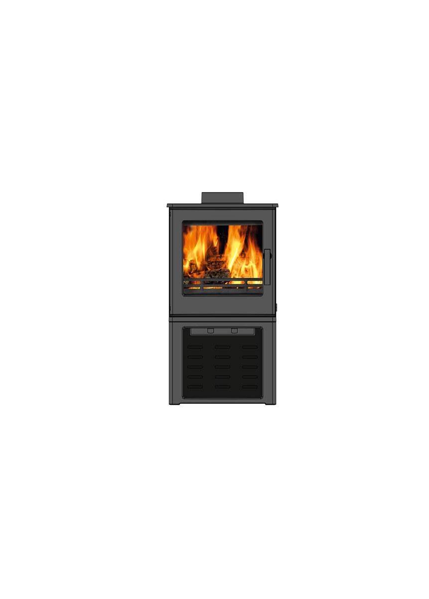 ACR Woodpecker WP4 LS wood burning stove with log store, fitted across Yorkshire