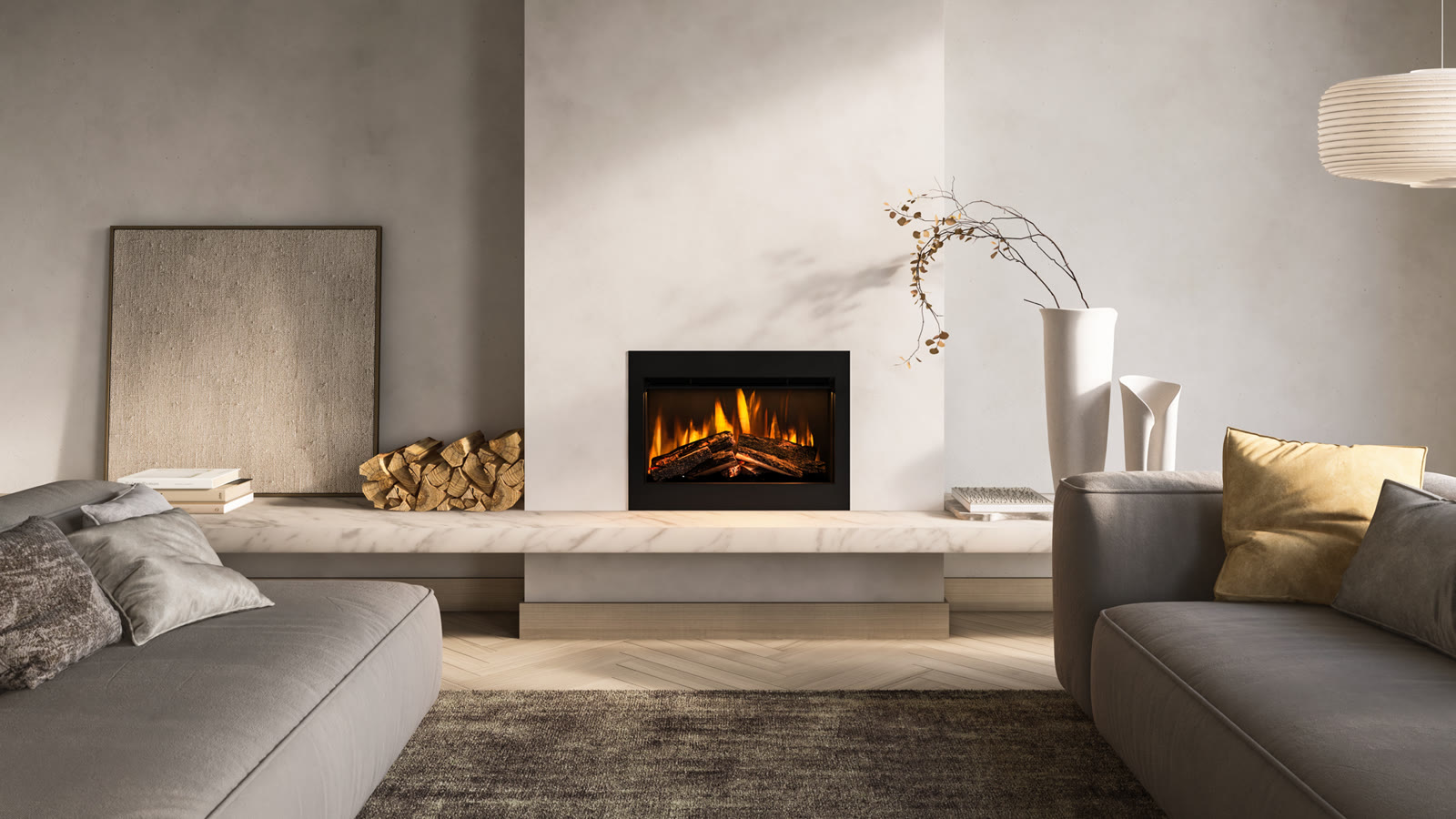 British Fires Ashlett Insert electric fire supplied and fitted across Yorkshire