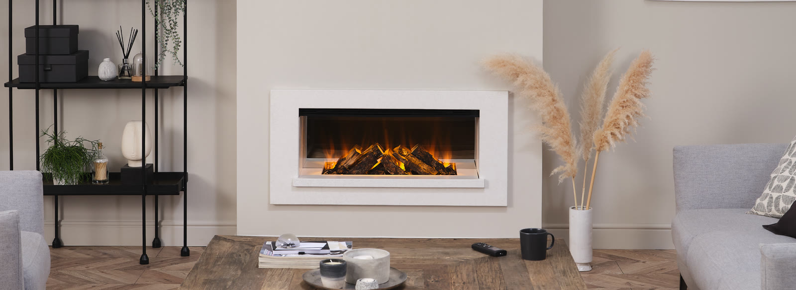 British Fires Holbury electric suite supplied and fitted across Yorkshire