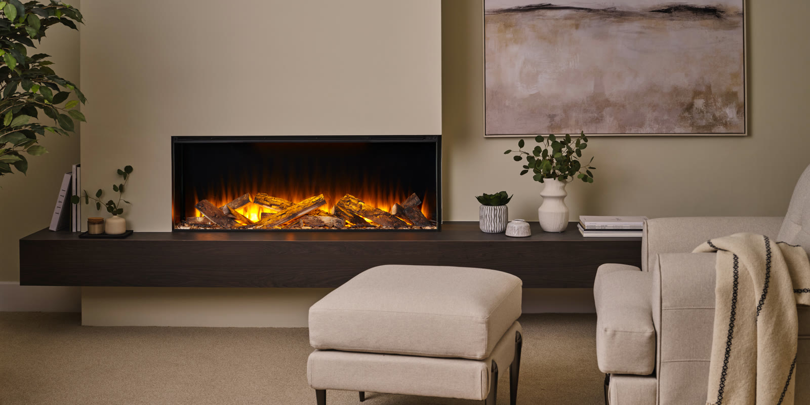 British Fires New Forest 1200 inset electric fire supplied and fitted across Yorkshire
