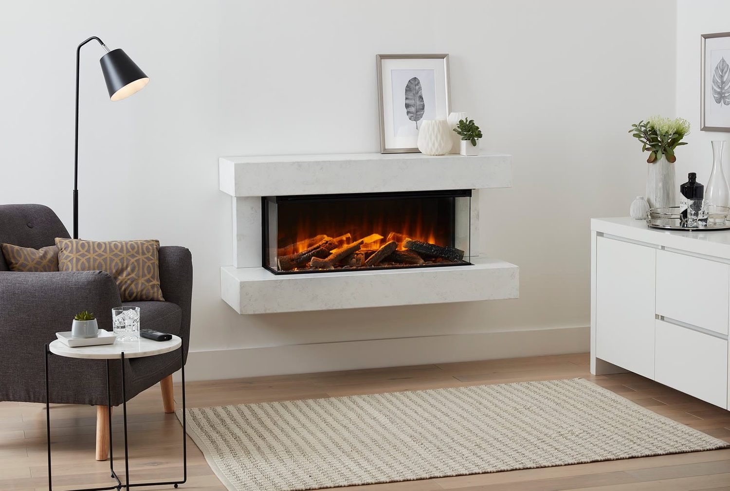 British Fires Winchester electric suite supplied and fitted across Yorkshire