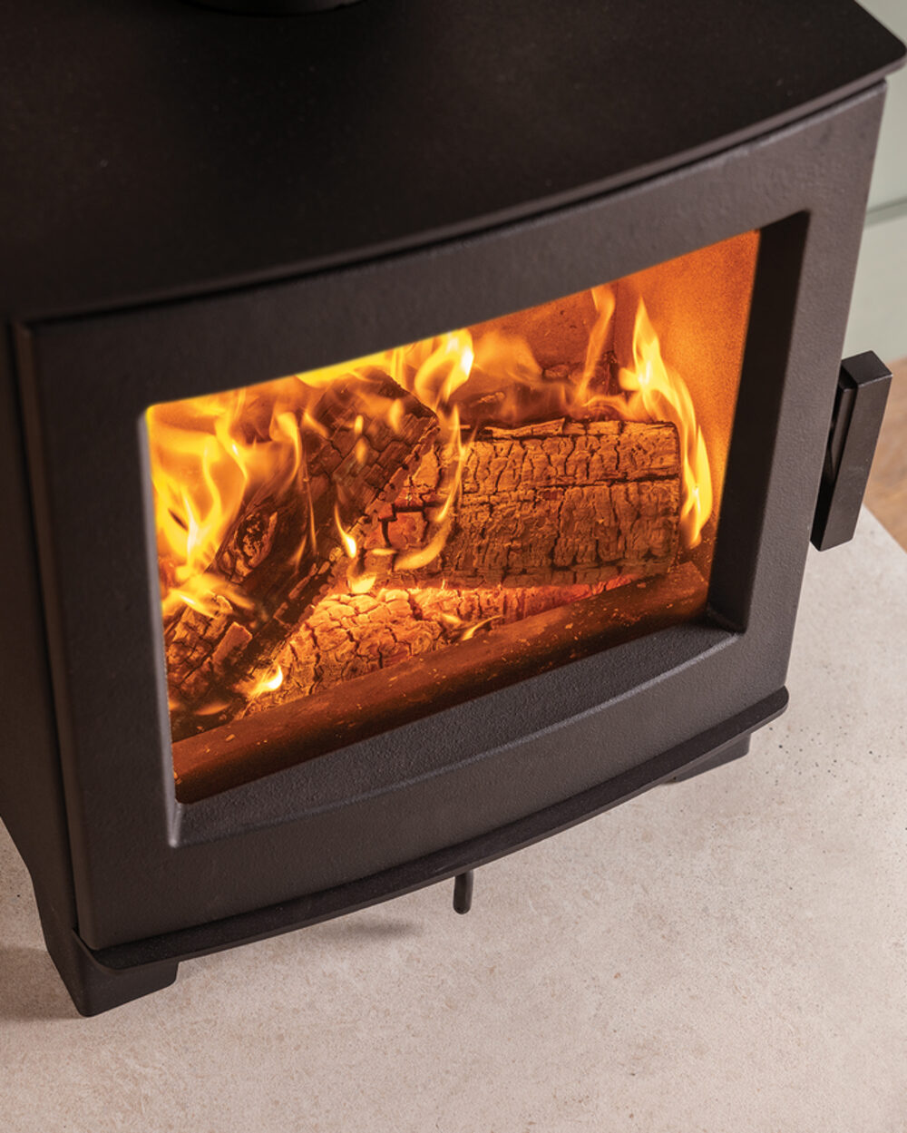Fire FX Echo 5 wood burning stove, front view