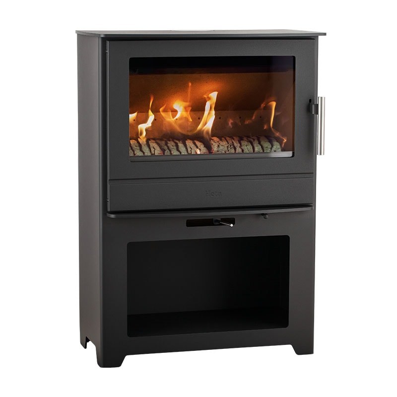 Heta Inspire 55 on its integral log store base