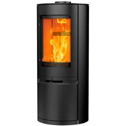 Poppy freestanding cylindrical wood burning stove supplied and fitted across Yorkshire